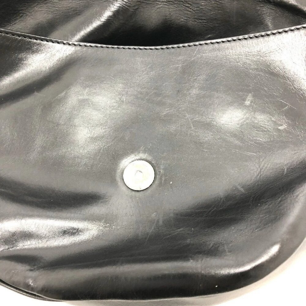 CELINE 115/130 ribbon Crossbody Bag Shoulder Bag Leather Black/SilverHardware - Picture 8 of 15